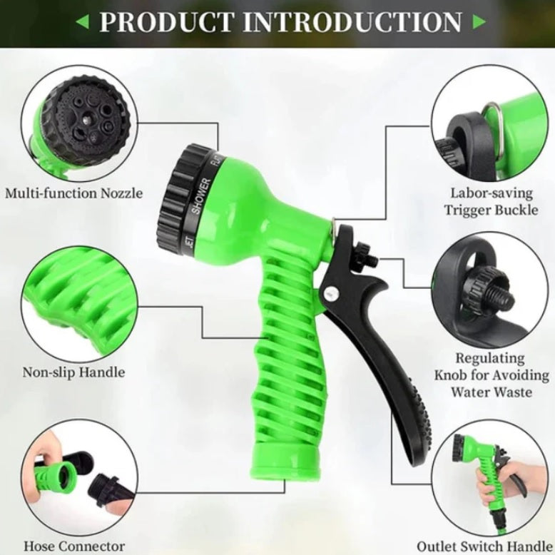 17 Feet Solar Cleaning Brush With Magic Hose Pipe 100 Feet